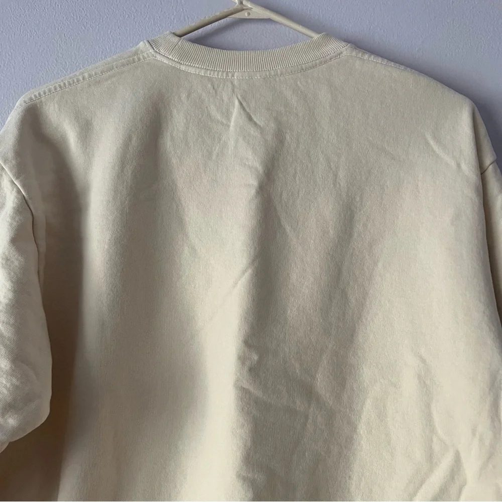 NWT Sporty & Rich Fitness Group Cream Sweatshirt XS - Picture 6 of 10
